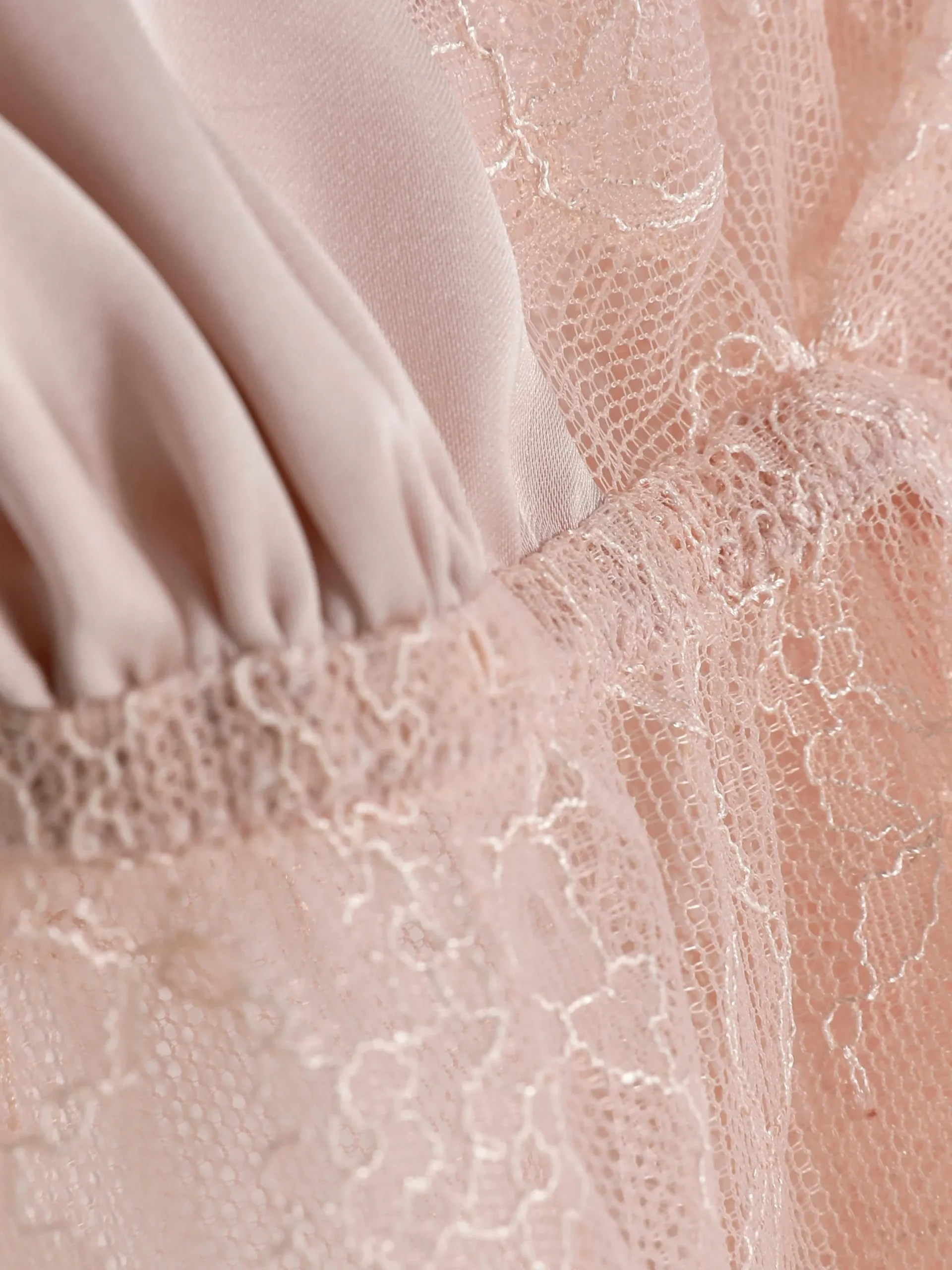Bhs|Primark Fließender Bralette-BH Mit Spitze Hellrosa