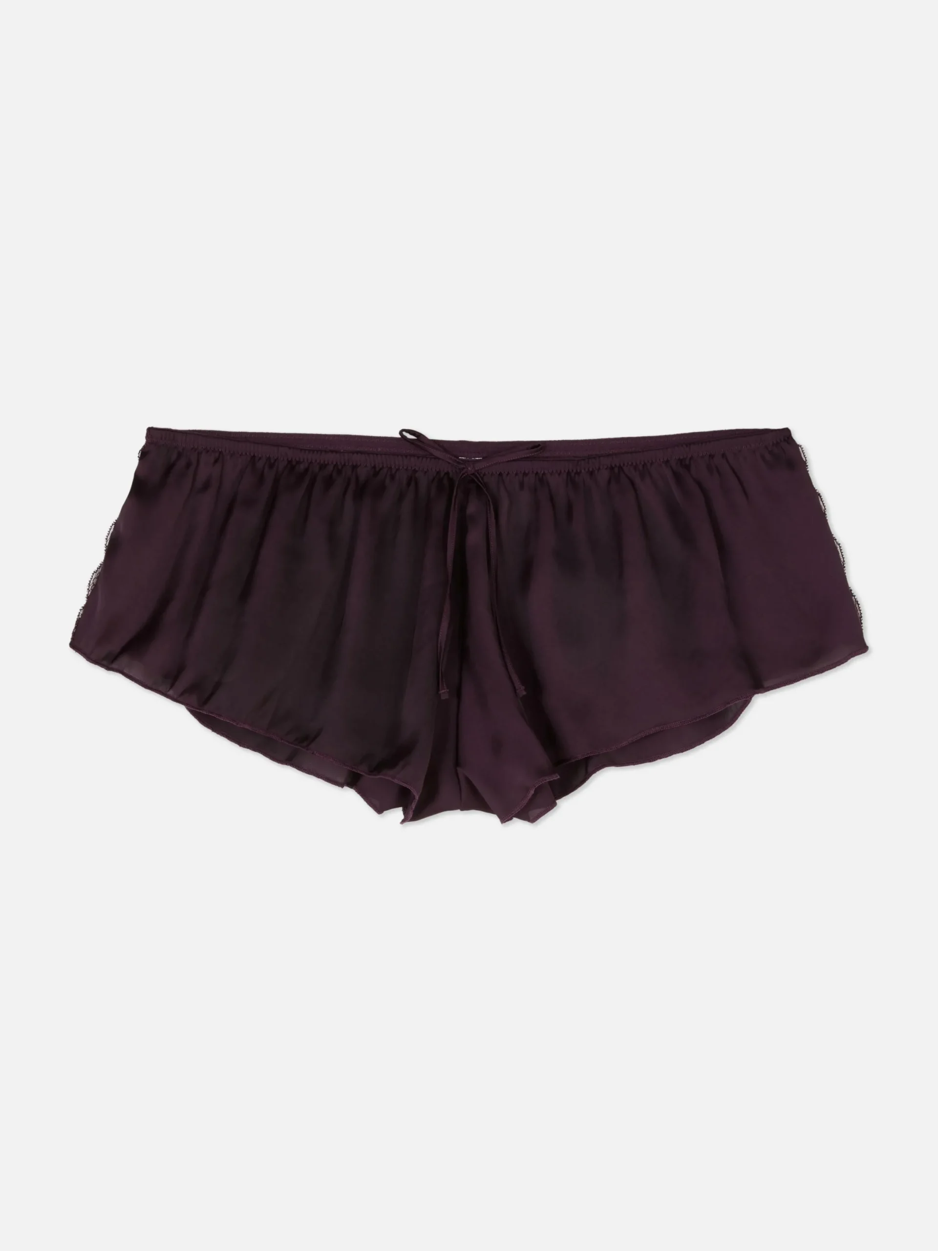 Slips|Primark Fließender French-Slip Aus Satin Mit Spitzenbesatz Weinrot