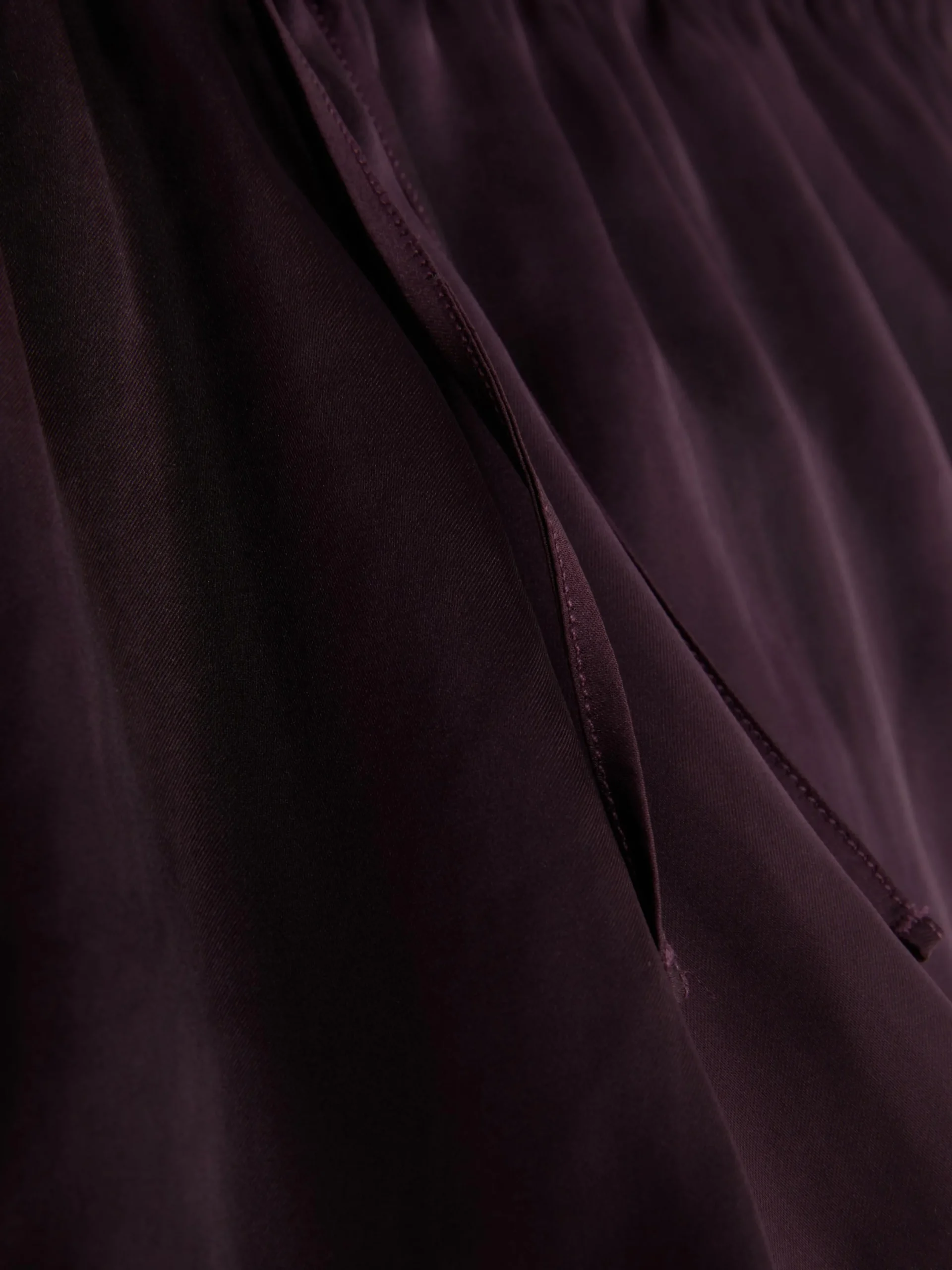 Slips|Primark Fließender French-Slip Aus Satin Mit Spitzenbesatz Weinrot