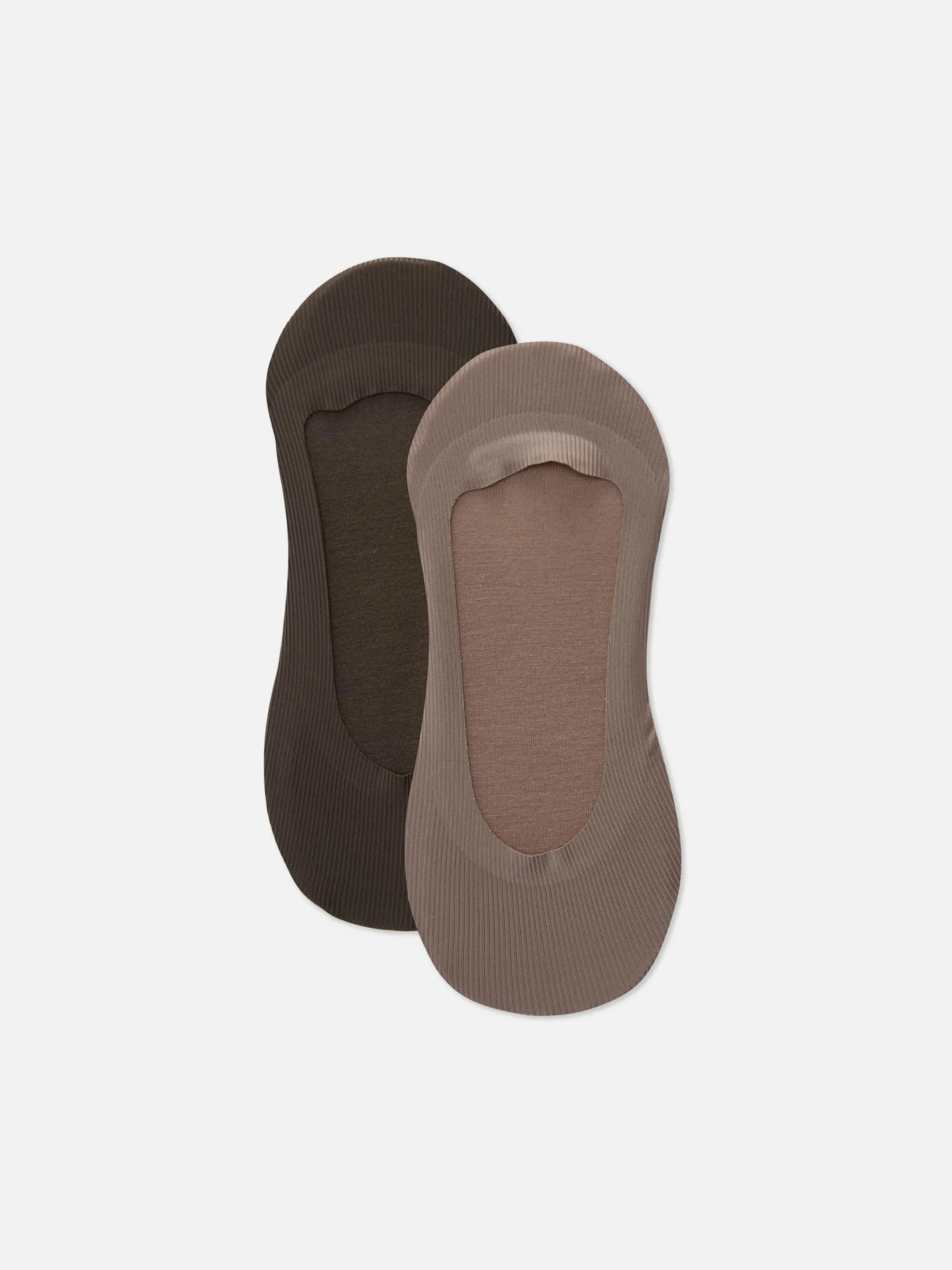 Socken|Primark Füßlinge Aus Mikrofaser, 2er-Pack Mokkafarben