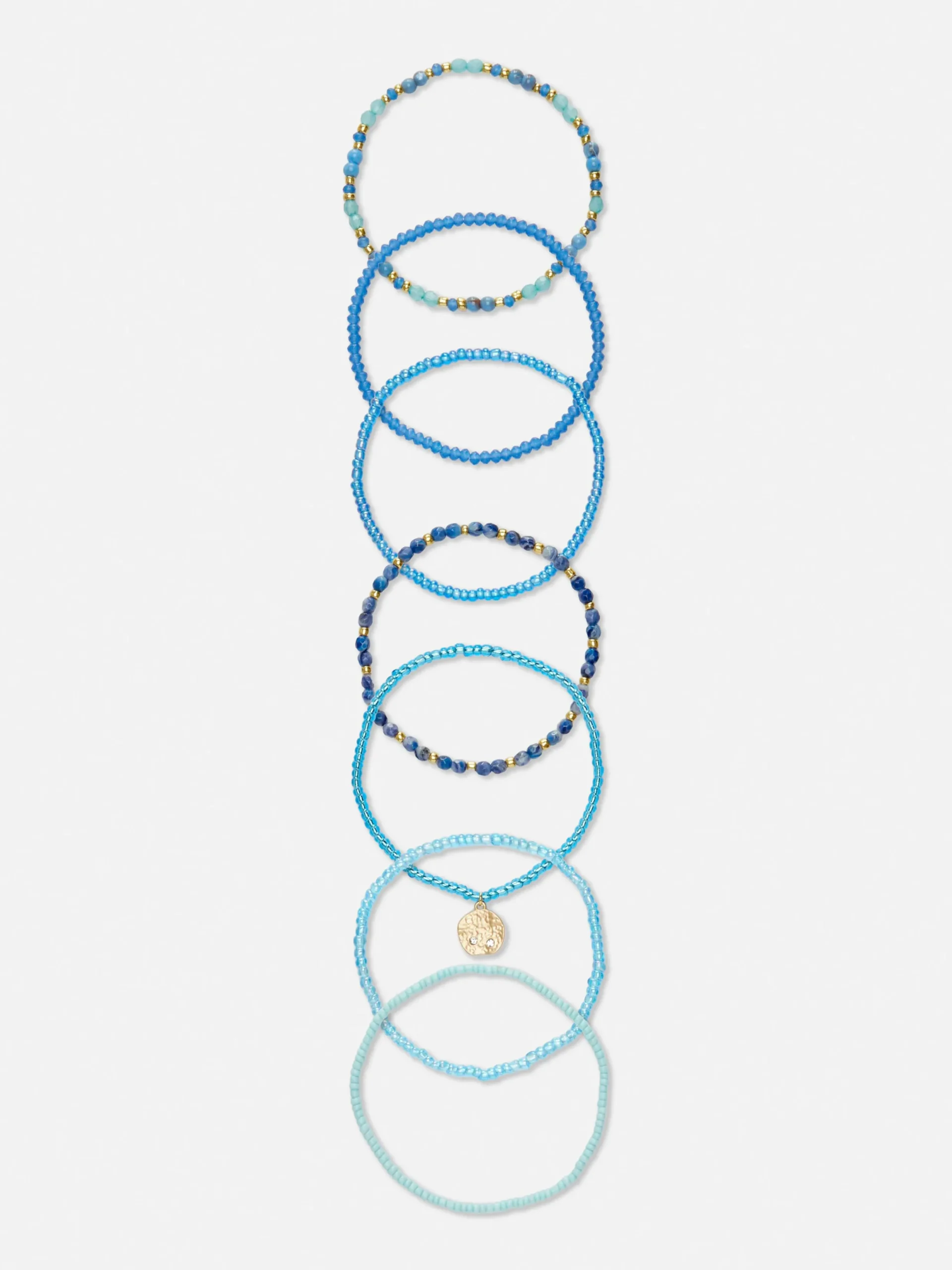 Schmuck|Primark Freundschaftsarmbänder Mit Perlen, 8er-Pack Blau