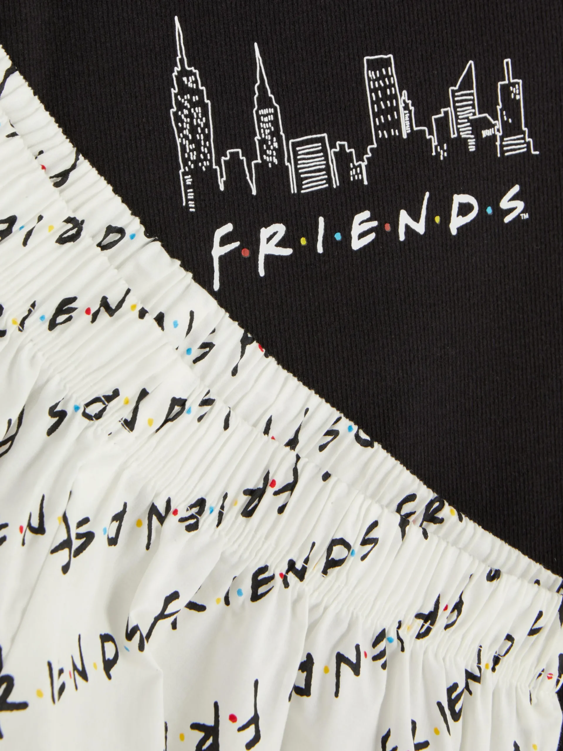Schlafanzüge|Primark „Friends“ Schlafanzug Mit Trägertop Schwarz