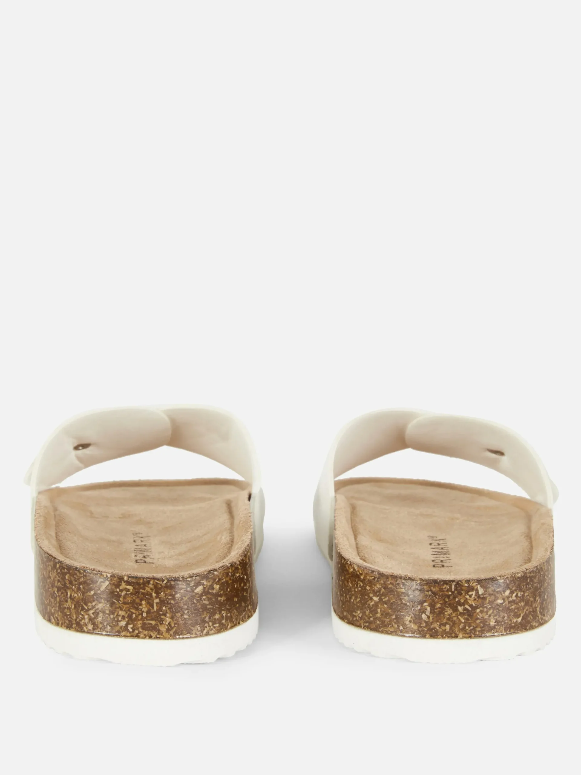 Sandalen|Primark Fußbettsandalen Mit Schnallenriemen Weiß