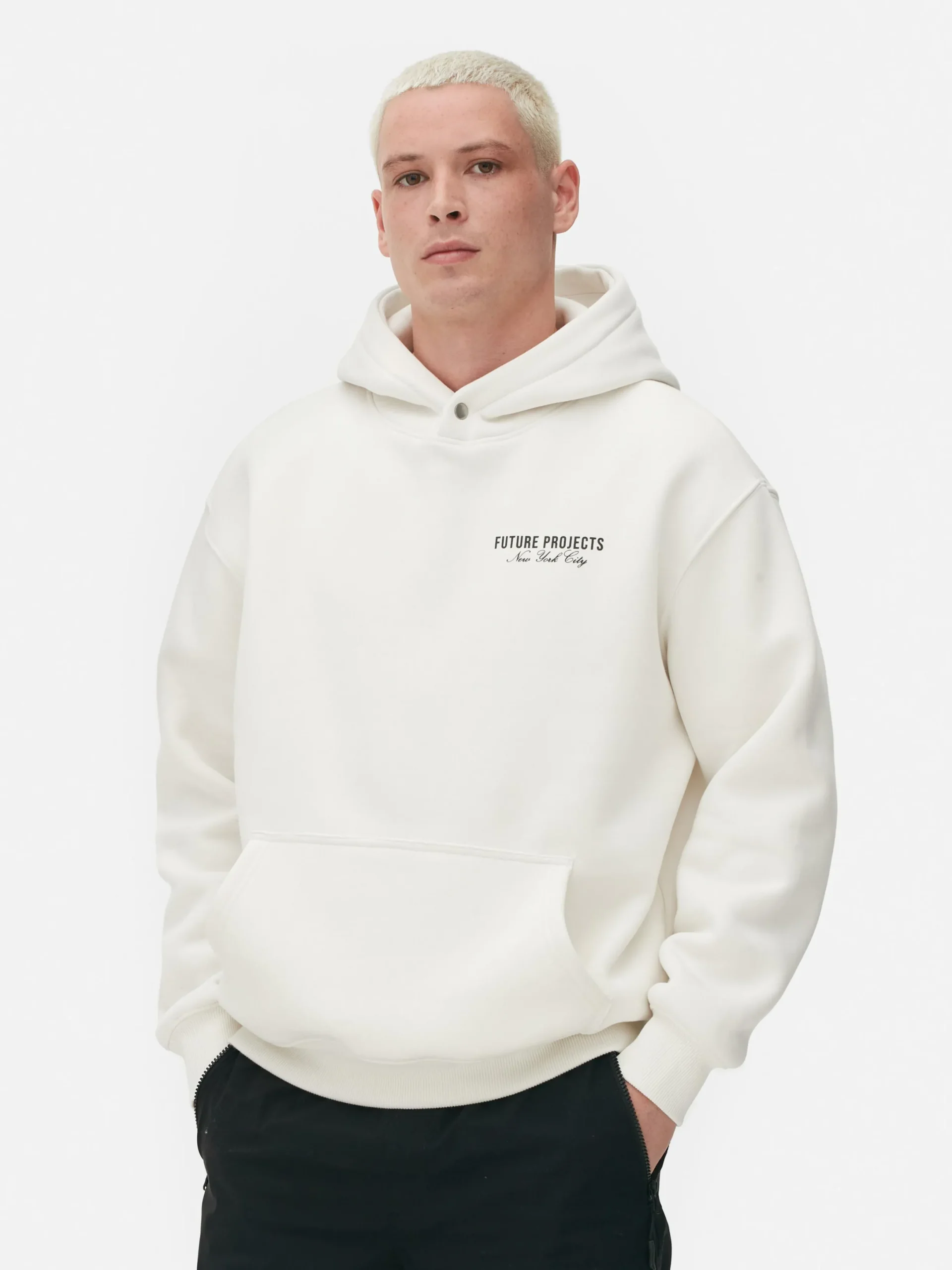 Hoodies Und Sweatshirts|Primark Future Projects Hoodie Mit Grafik Zum Kombinieren Ecrufarben