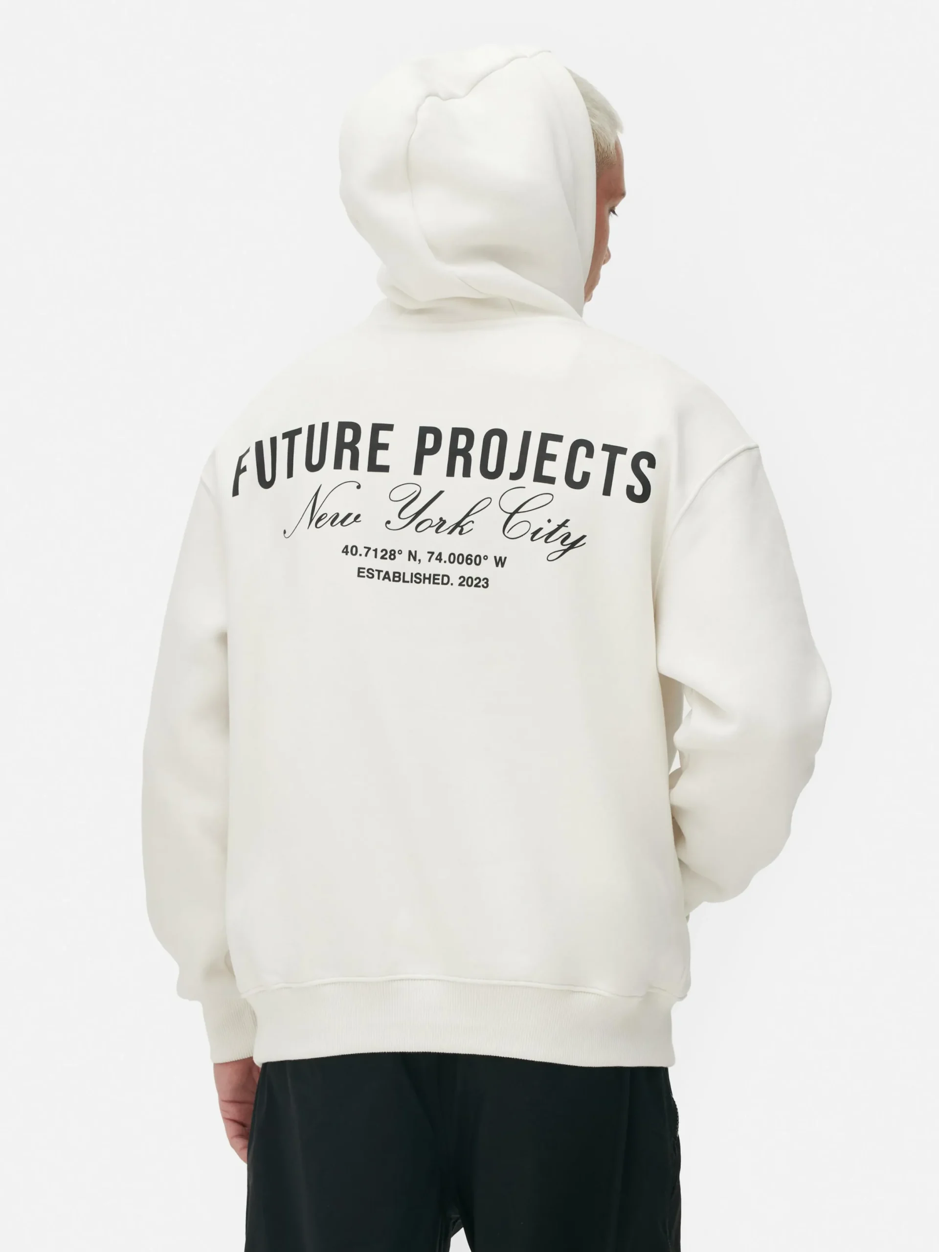 Hoodies Und Sweatshirts|Primark Future Projects Hoodie Mit Grafik Zum Kombinieren Ecrufarben