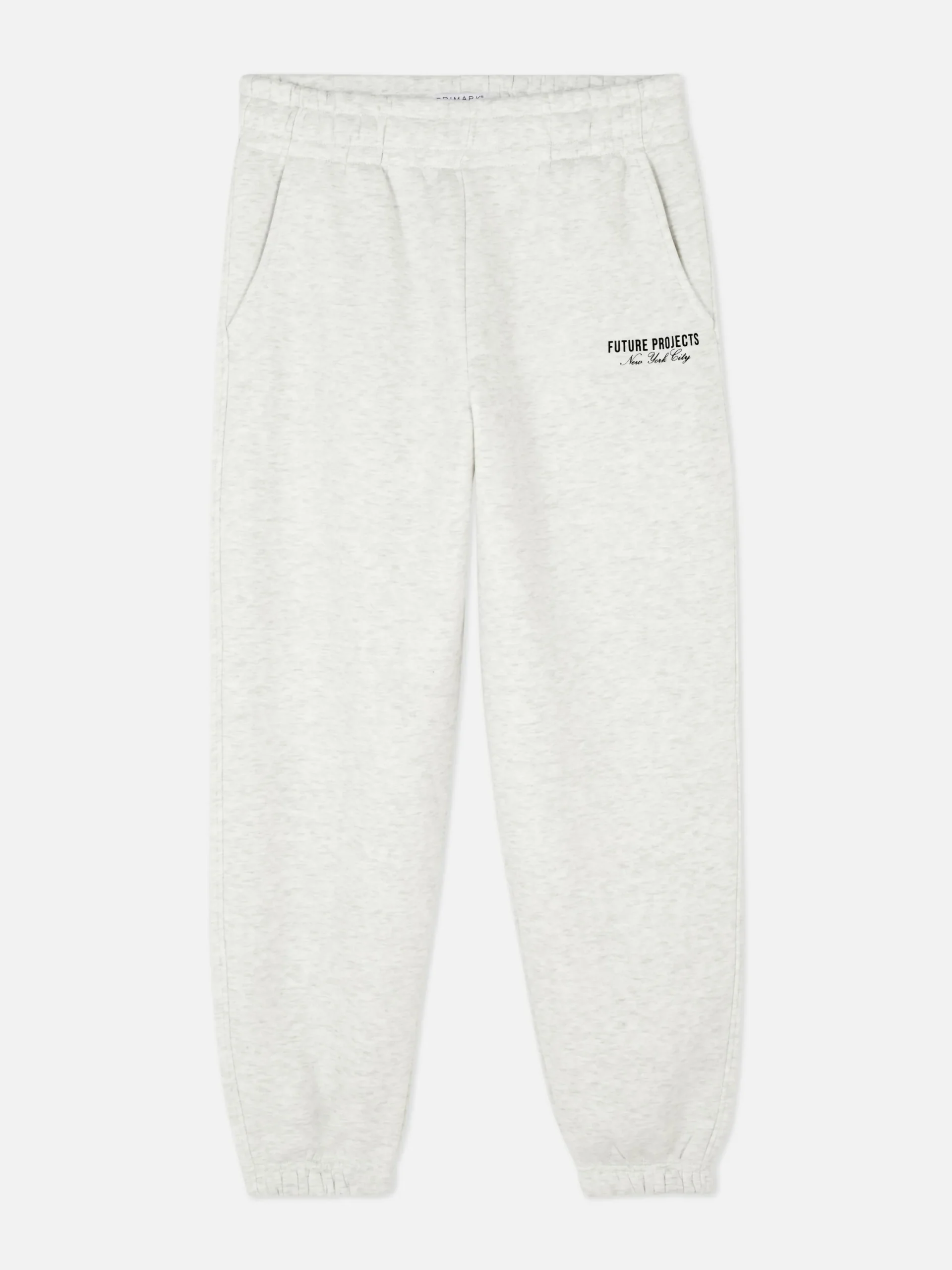 Jogginghosen|Primark „Future Projects“ Jogginghose Mit Bündchen Grau meliert