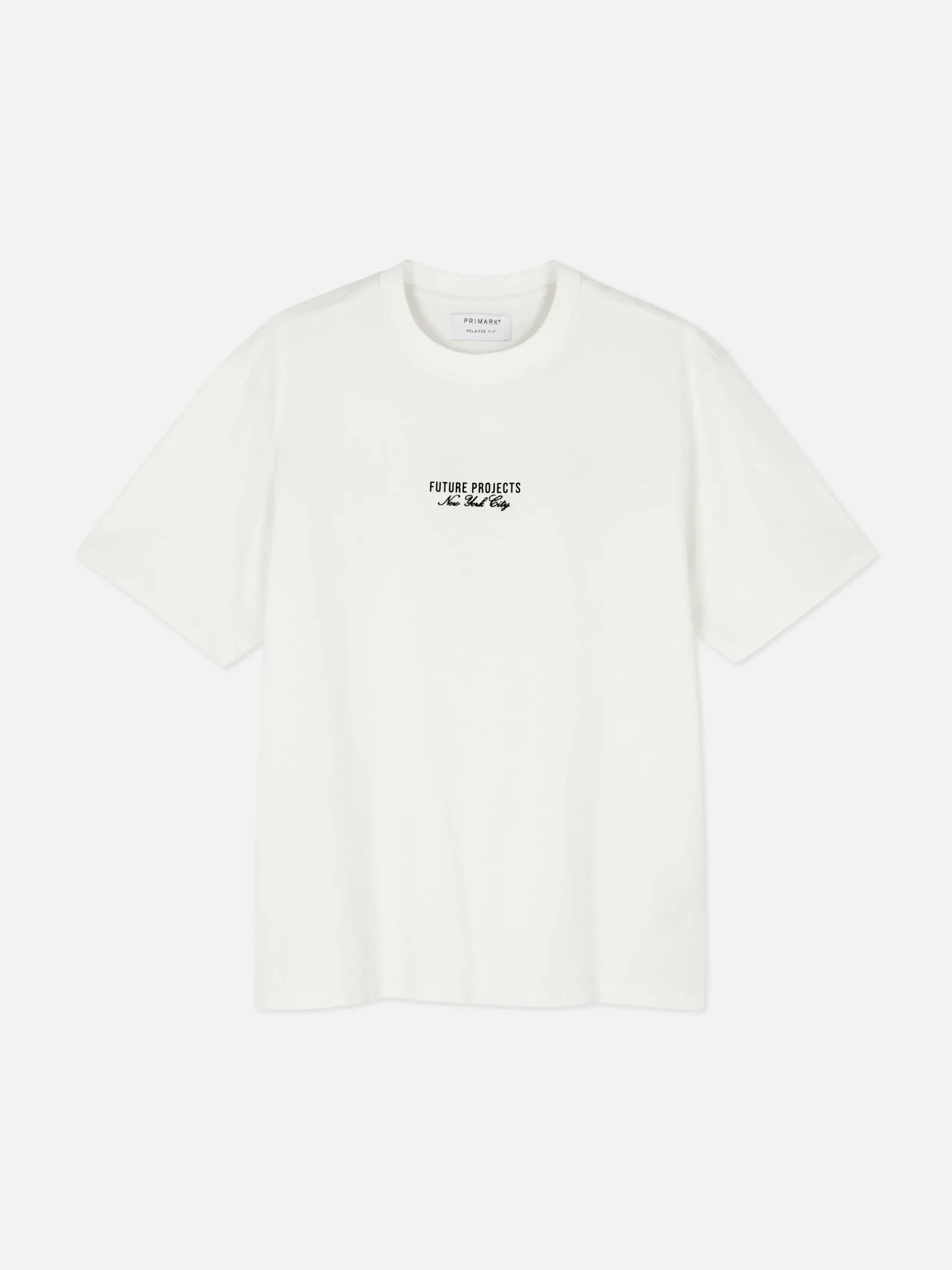 Tops Und T-Shirts|Primark „Future Projects“ T-Shirt Mit Stickerei Ecrufarben