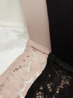 Bhs|Primark Gebürstete T-Shirt-BHs, 3er-Pack Schwarz