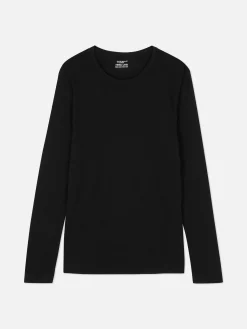 Tops Und T-Shirts|Primark Gebürstetes, Langärmeliges Thermo-Oberteil Schwarz