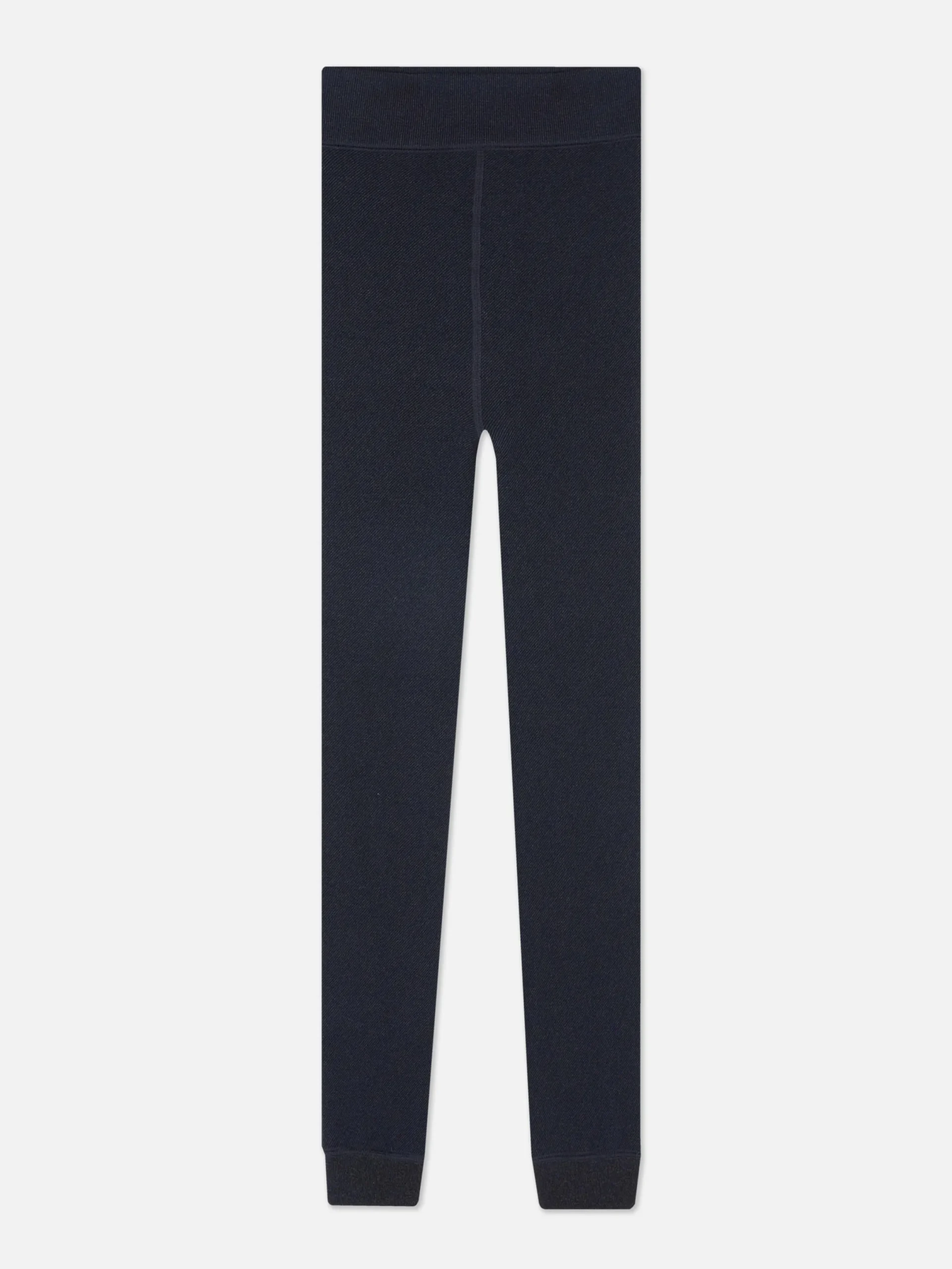 Strumpfhosen|Denim|Primark Gefütterte Leggings Aus Samt Im Denim-Look Marineblau