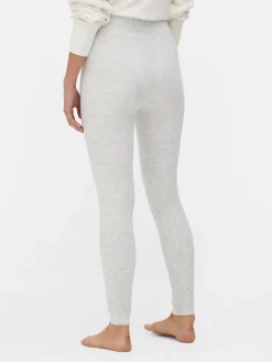 Strumpfhosen|Hosen Und Leggings|Primark Gefütterte, Melierte Leggings Aus Samt Grau meliert