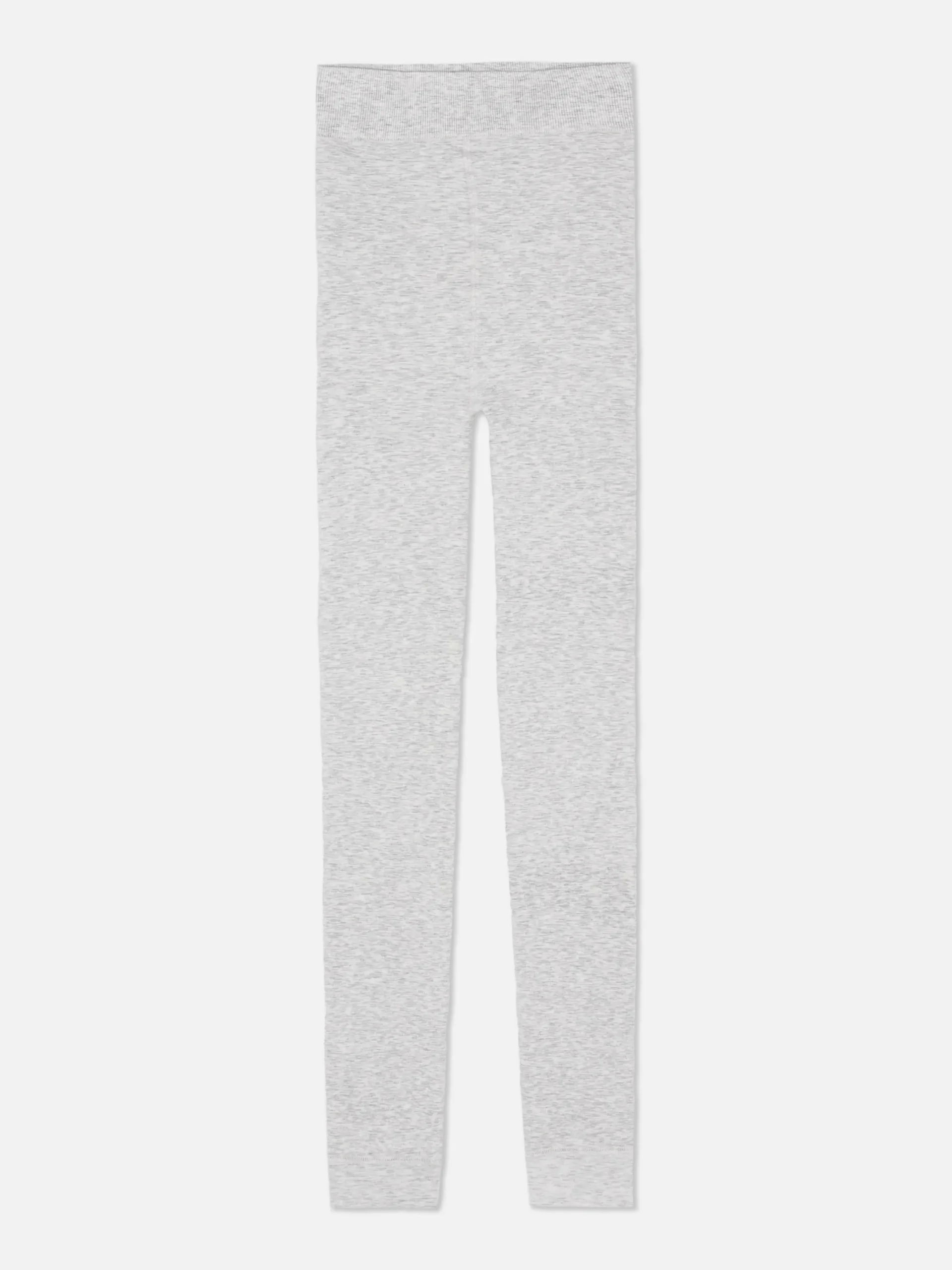 Strumpfhosen|Hosen Und Leggings|Primark Gefütterte, Melierte Leggings Aus Samt Grau meliert