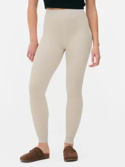 Strumpfhosen|Hosen Und Leggings|Primark Gefütterte Samtleggings Sandfarben