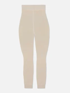 Strumpfhosen|Hosen Und Leggings|Primark Gefütterte Samtleggings Sandfarben