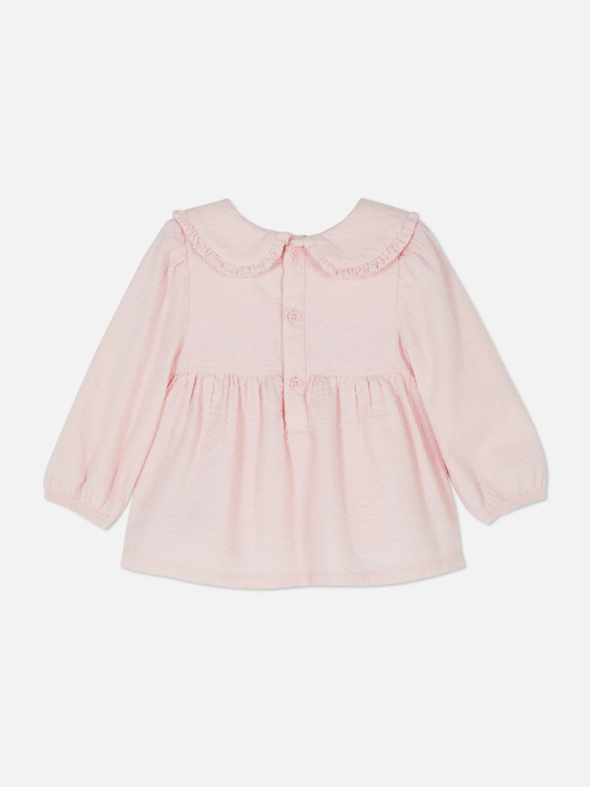 Tops Und T-Shirts|Primark Gekräuselte Bluse Mit Kragen Hellrosa