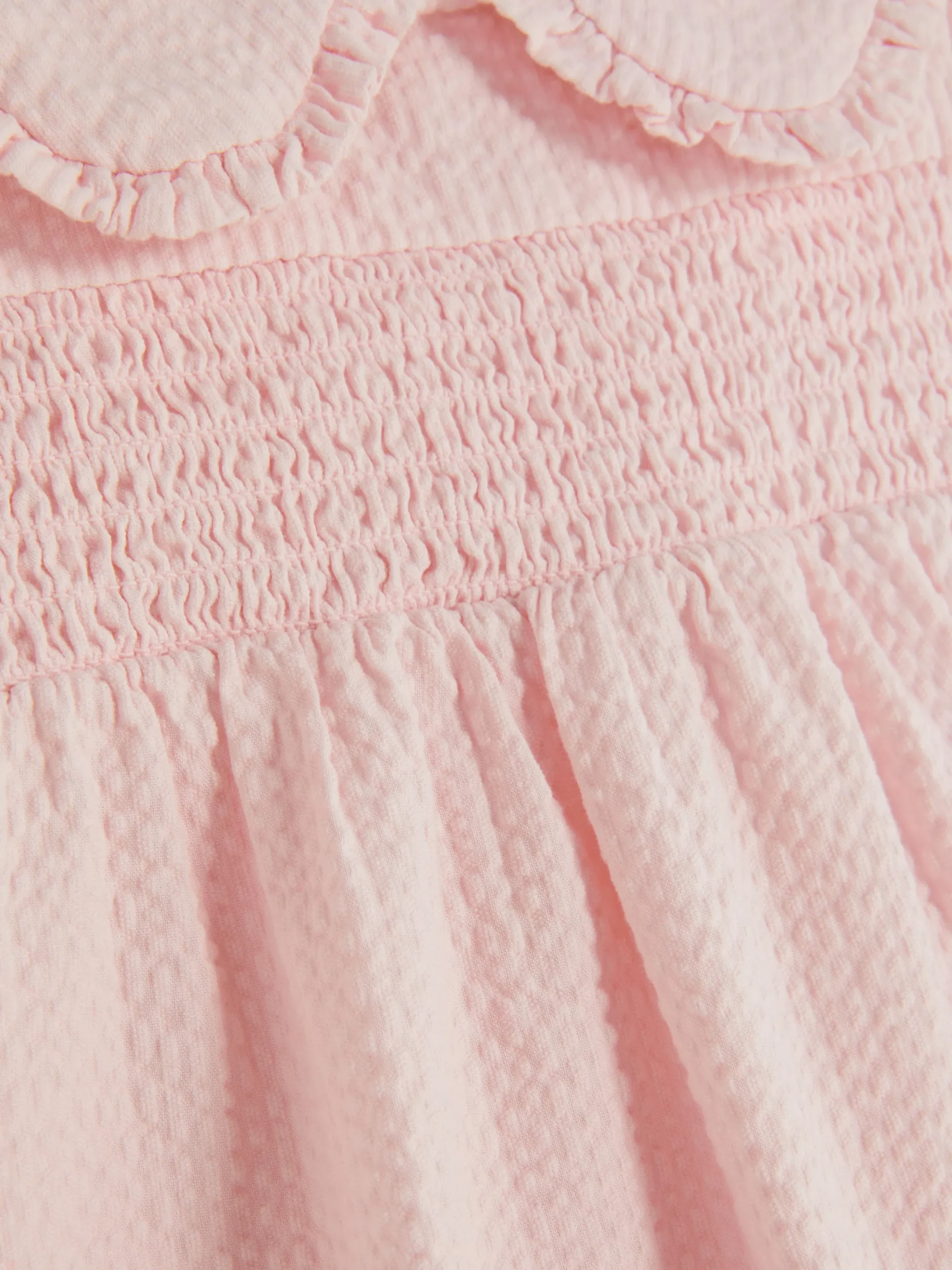 Tops Und T-Shirts|Primark Gekräuselte Bluse Mit Kragen Hellrosa