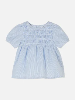 Tops Und T-Shirts|Primark Gekräuselte Hängerbluse Mit Streifenmuster Blau