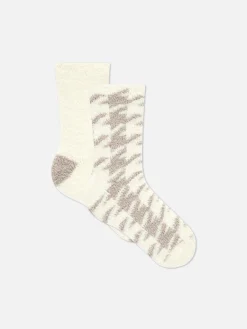 Socken|Primark Gemusterte, Bequeme Socken, 2er-Pack Steinfarben