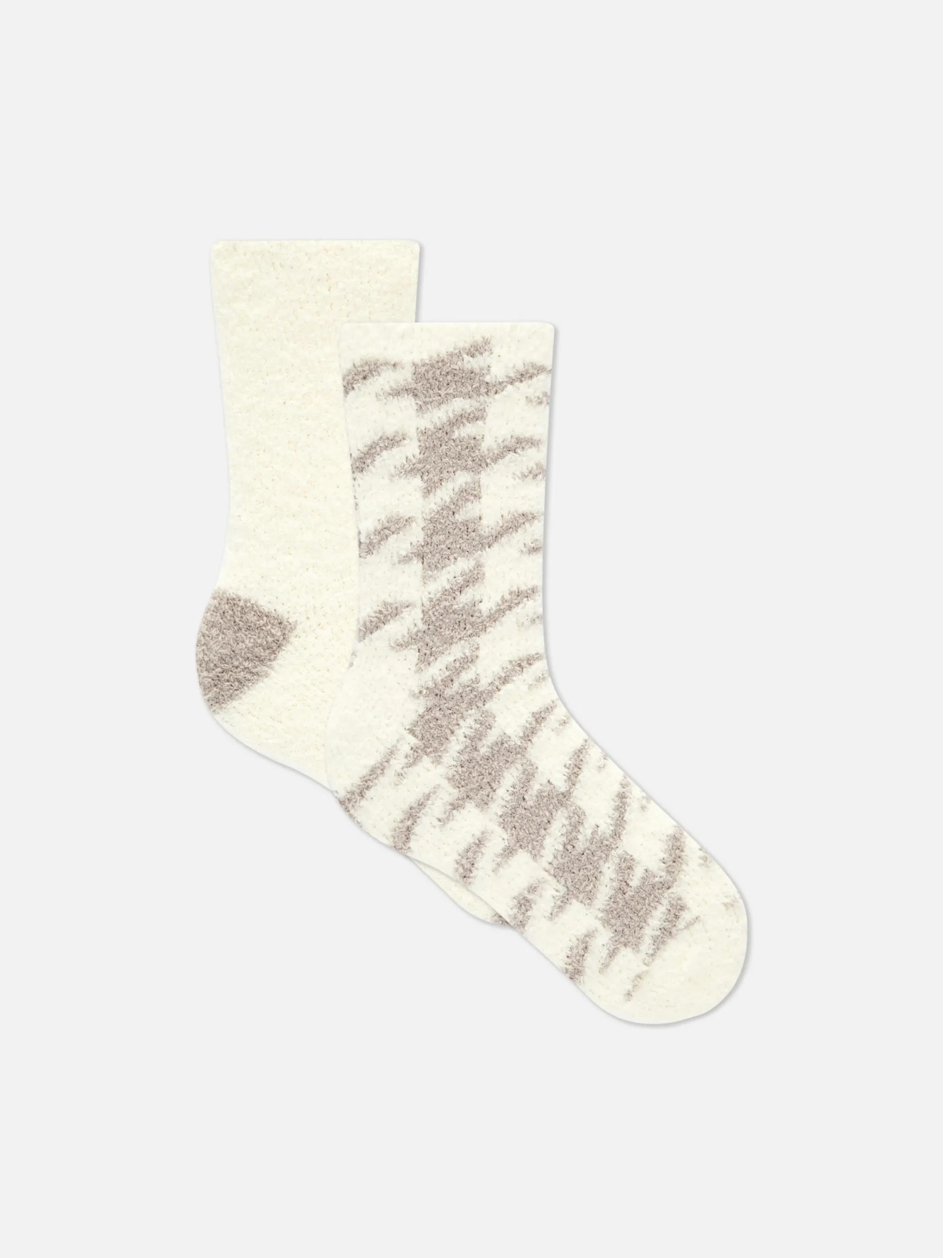 Socken|Primark Gemusterte, Bequeme Socken, 2er-Pack Steinfarben