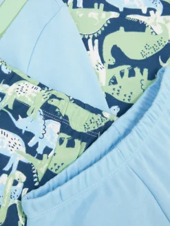 Schlafanzüge Und Nachtwäsche|Primark Gemusterter Schlafanzug Mit Langen Ärmeln, 2er-Pack Blau