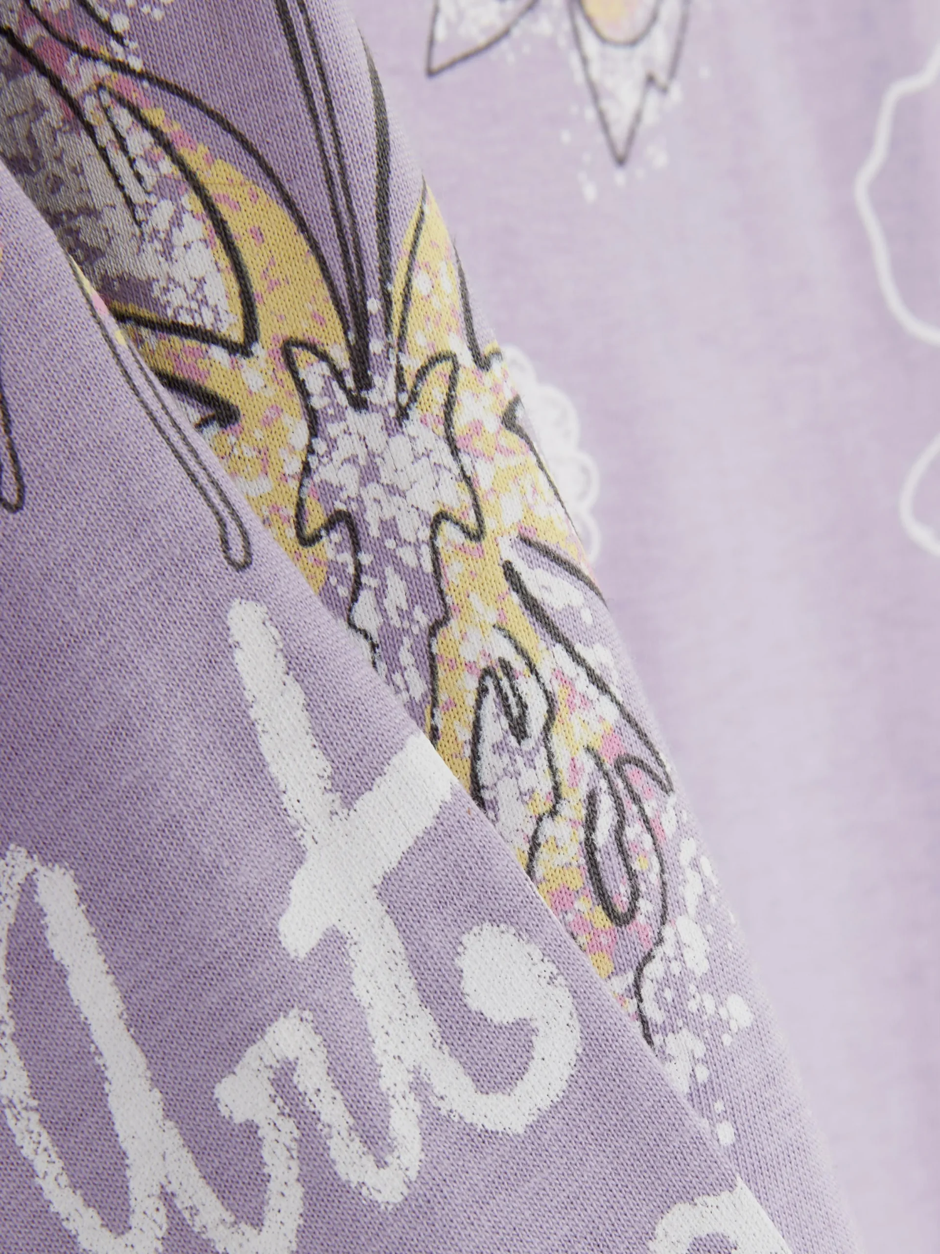 Tops Und T-Shirts|Primark Gemustertes Langarmshirt Lilafarben
