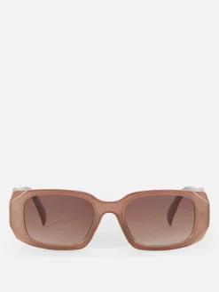 Sonnenbrillen|Primark Geometrische Sonnenbrille Mit Getönten Gläsern Braun