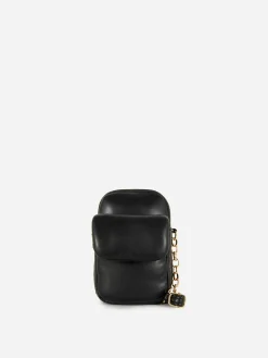 Taschen Und Portemonnaies|Primark Gepolsterte Handytasche Aus Kunstleder Schwarz