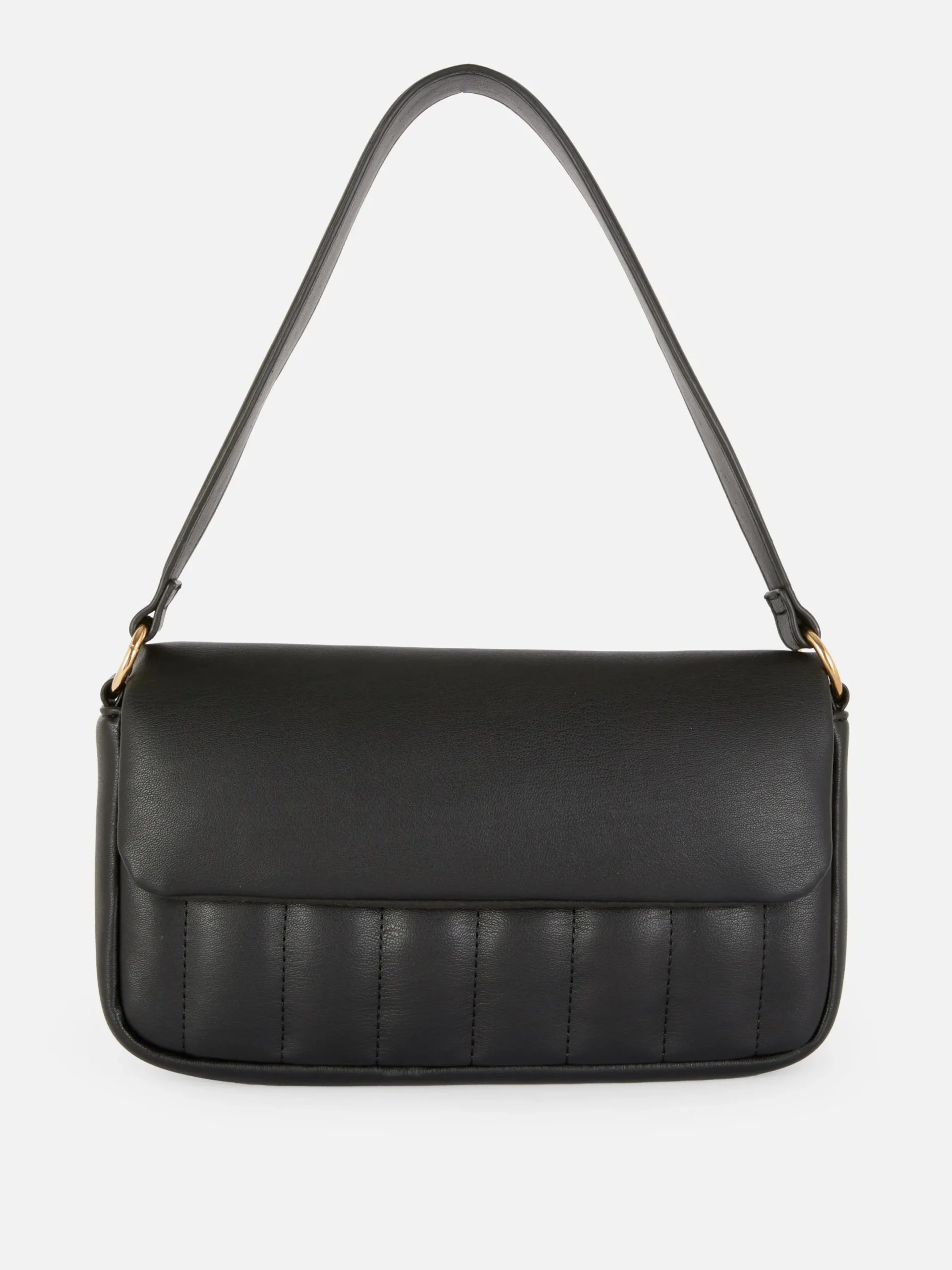 Taschen Und Portemonnaies|Primark Gepolsterte Schultertasche Aus Kunstleder Schwarz