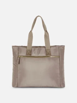 Taschen Und Portemonnaies|Primark Gepolsterte Tragetasche Taupefarben