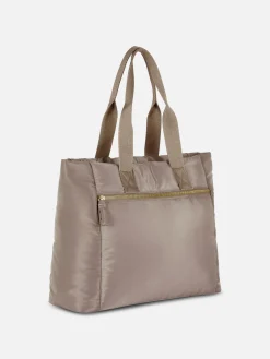 Taschen Und Portemonnaies|Primark Gepolsterte Tragetasche Taupefarben