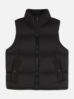 Jacken Und Mäntel|Primark Gepolsterte Weste Mit Trichterkragen Schwarz