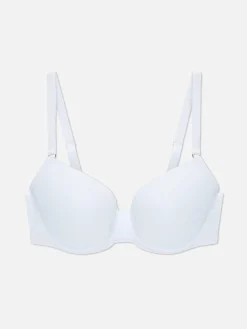 Bhs|Primark Gepolsterter T-Shirt-BH Mit Bügel Und Körbchen In Körbchengröße D–G Weiß