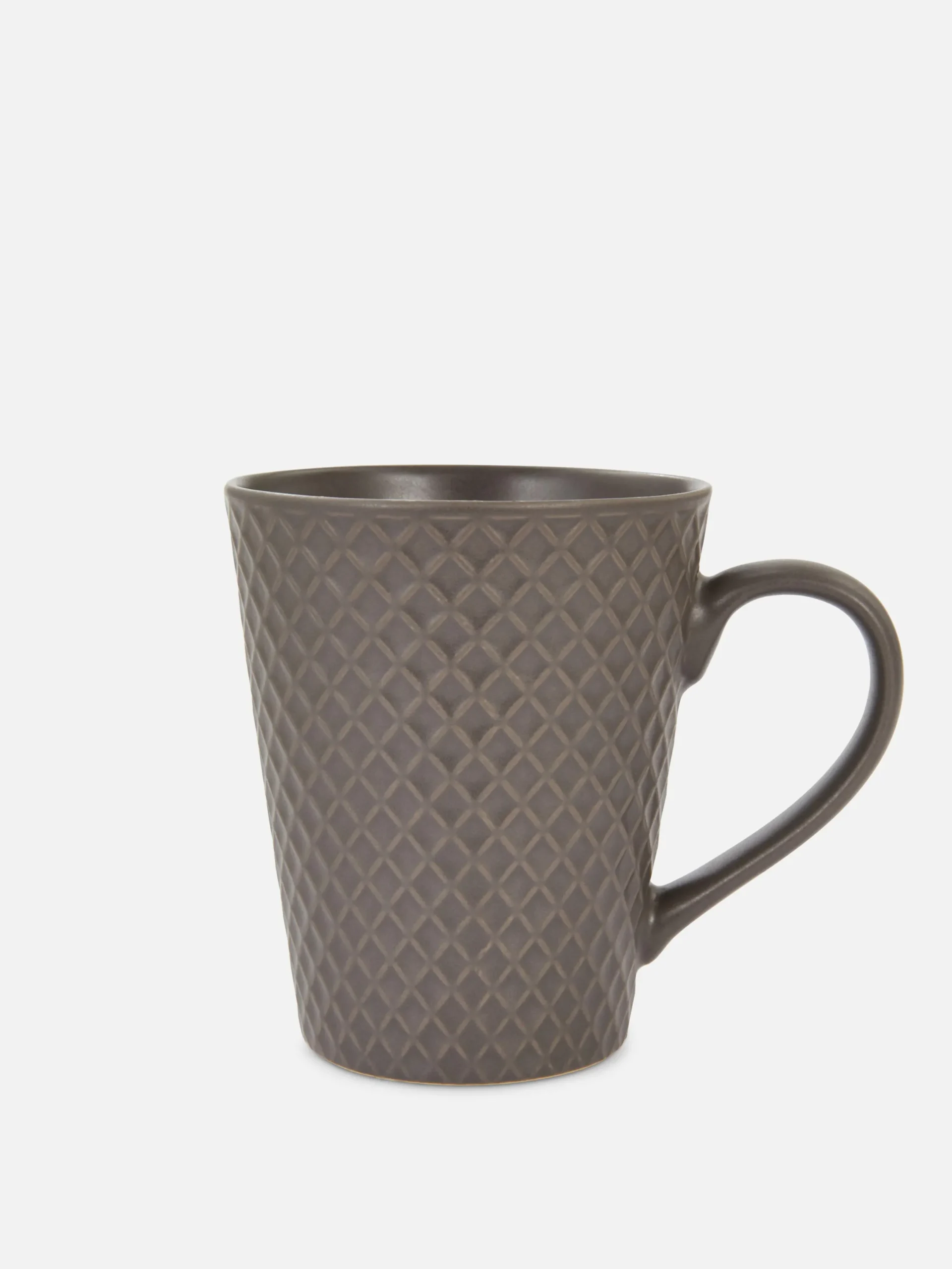 Tassen Und Becher|Primark Geprägte Frühstückstasse Grau
