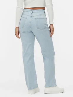 Denim|Jeans|Primark Gerade Geschnittene Denim-Jeans Hellblau