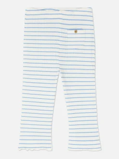 Hosen Und Leggings|Primark Gerippte, Gestreifte Leggings Mit Ausgestelltem Bein Multi