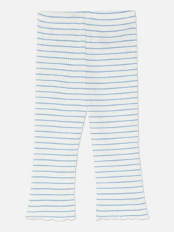 Hosen Und Leggings|Primark Gerippte, Gestreifte Leggings Mit Ausgestelltem Bein Multi