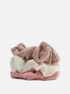 Haarschmuck|Primark Gerippte Haargummis, 3er-Pack Multi