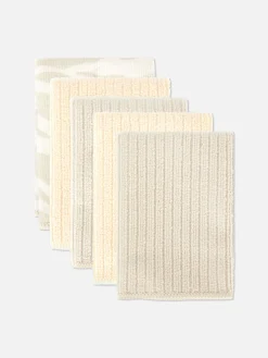 Geschirr|Primark Gerippte Haushaltstücher, 5er-Pack Beige