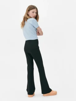 Hosen Und Leggings|Primark Gerippte Hose Mit Schlag Schwarz