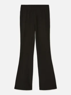 Hosen Und Leggings|Primark Gerippte Hose Mit Schlag Schwarz