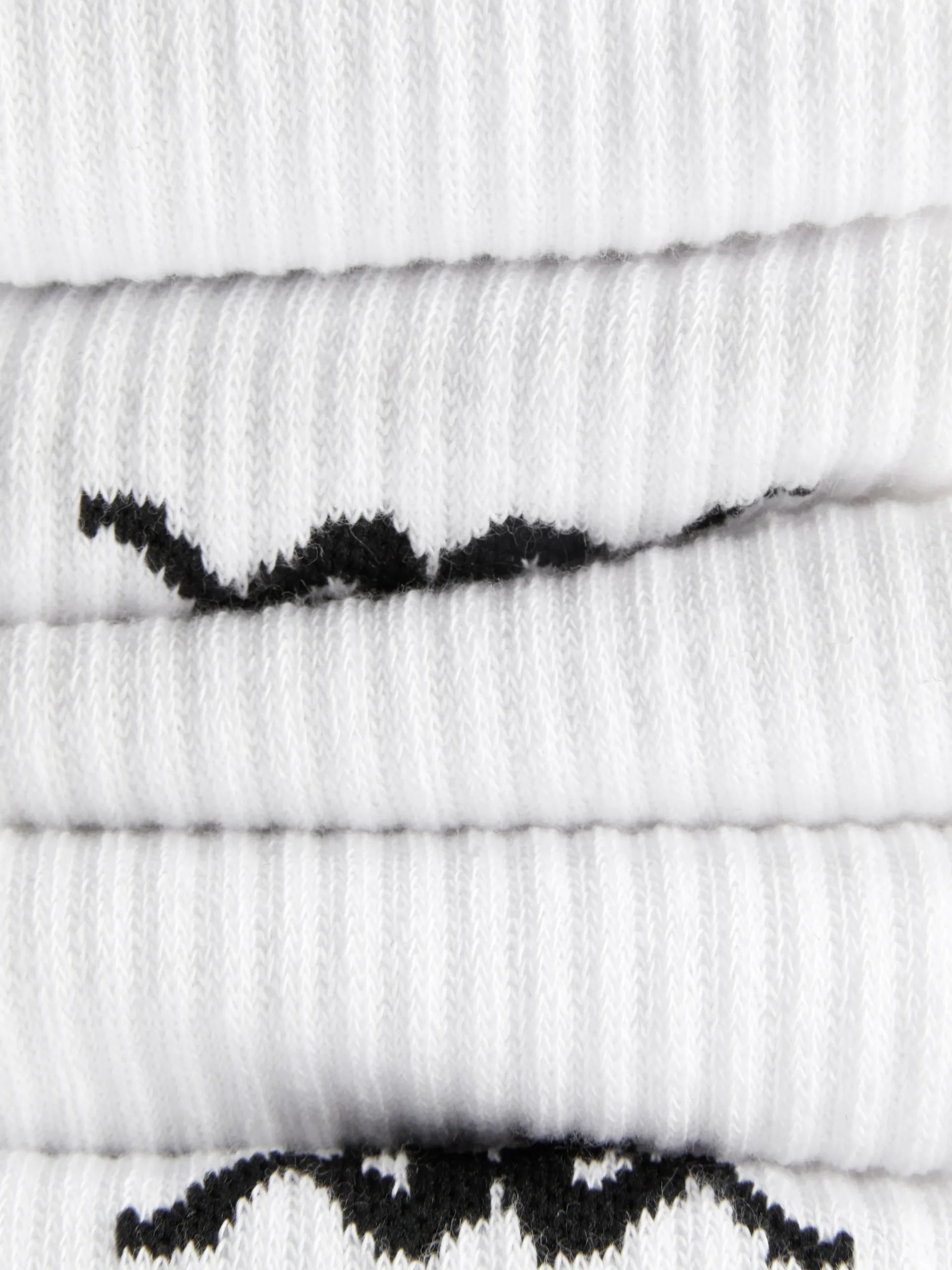 Socken|Primark Gerippte „Kappa X “ Crew-Socken, 3er-Pack Weiß