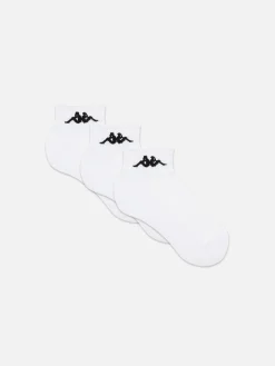 Socken|Primark Gerippte „Kappa X “ Crew-Socken, 3er-Pack Weiß