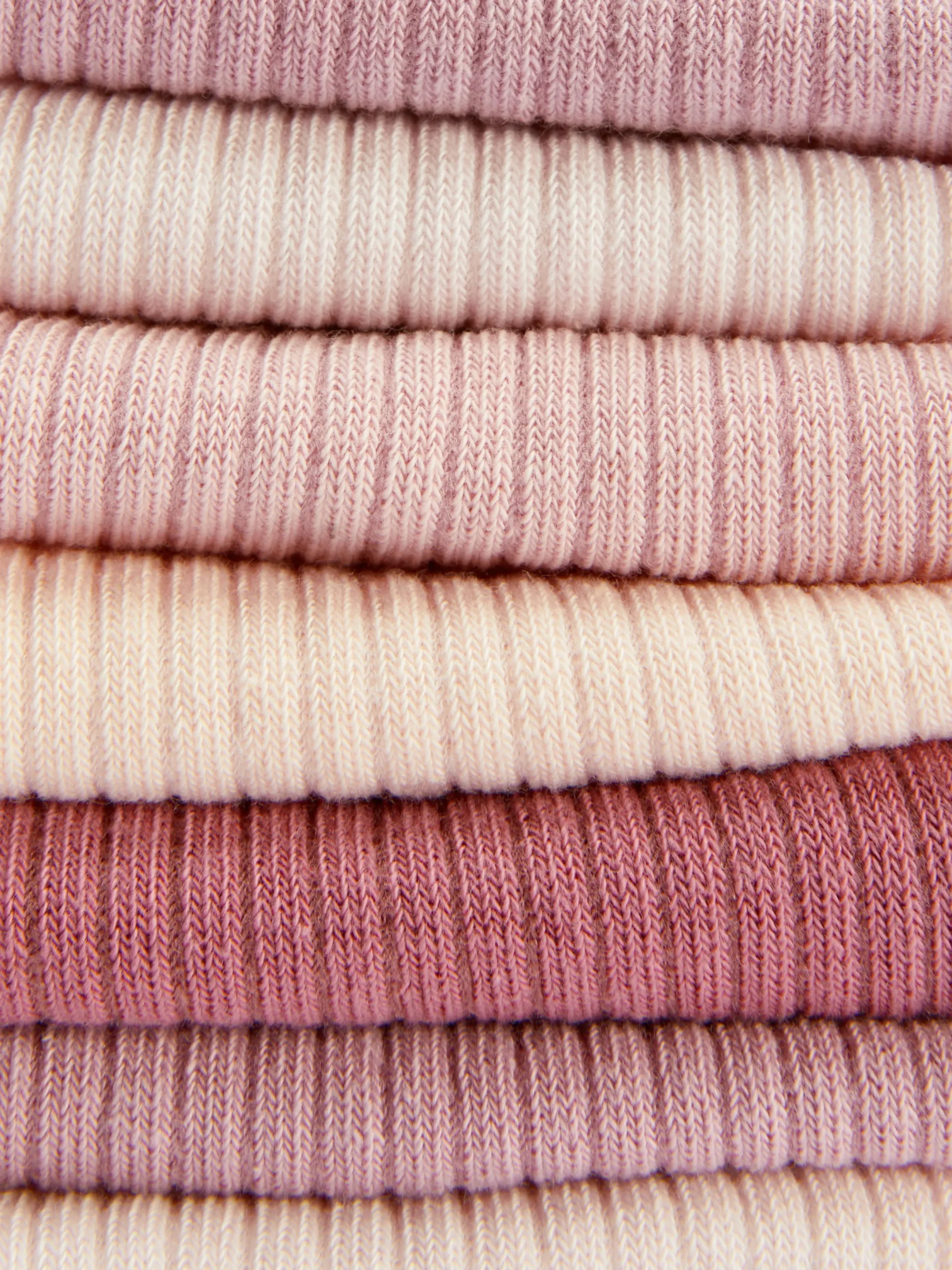Socken|Primark Gerippte Sneakersocken, 7er-Pack Rosa