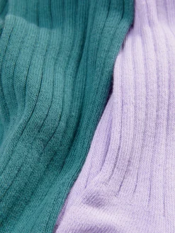 Socken Und Strumpfhosen|Primark Gerippte Strumpfhose, 2er-Pack Lilafarben