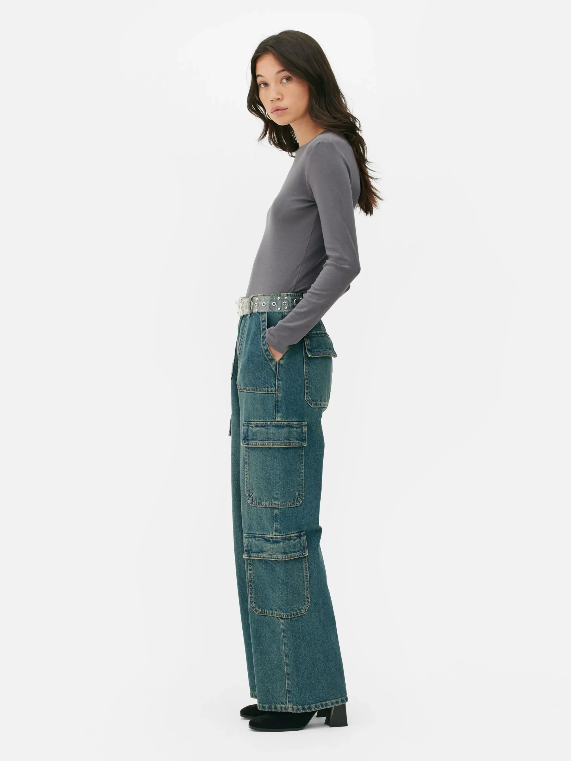 Tops Und T-Shirts|Primark Gerippter Body Mit Weicher Haptik Grau