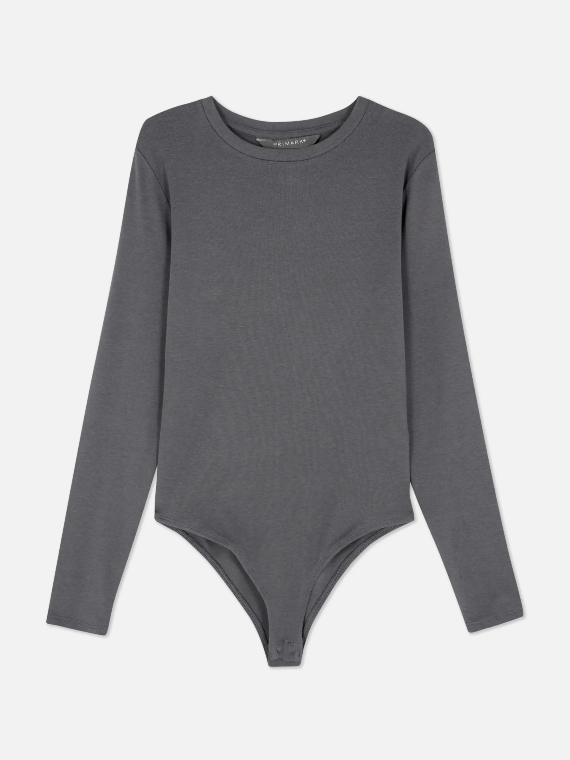 Tops Und T-Shirts|Primark Gerippter Body Mit Weicher Haptik Grau