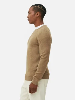 Pullover Und Cardigans|Primark Gerippter Pullover Mit Rundhalsausschnitt Taupefarben