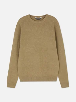 Pullover Und Cardigans|Primark Gerippter Pullover Mit Rundhalsausschnitt Taupefarben