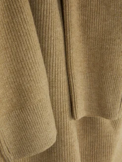 Pullover Und Cardigans|Primark Gerippter Pullover Mit Rundhalsausschnitt Taupefarben