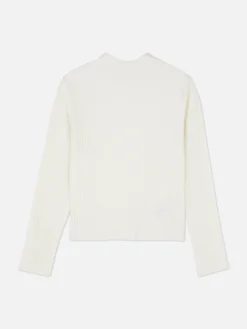 Pullover Und Cardigans|Primark Gerippter Rollkragenpullover Ecrufarben